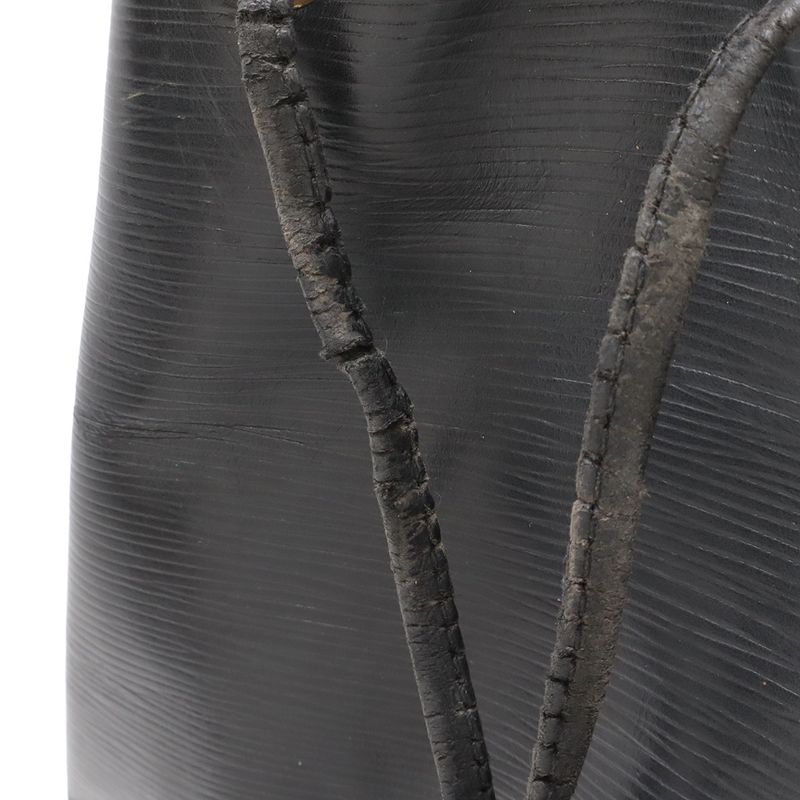 Louis Vuitton Epi Noe Shoulder Bag Drawstring Noir Black Gold