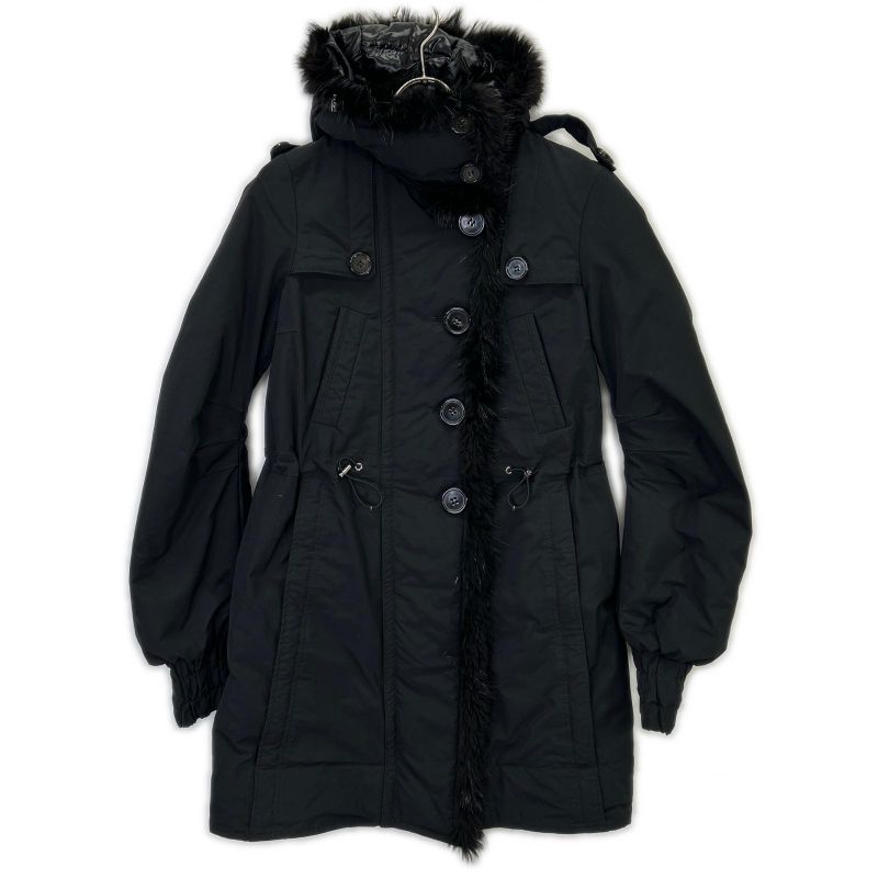Moncler Haven Down Coat with Fur 0