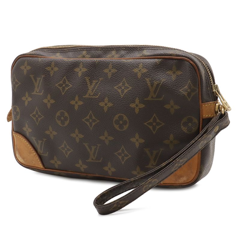 Louis Vuitton Monogram Marly Dragonne GM Second Handbag Clutch