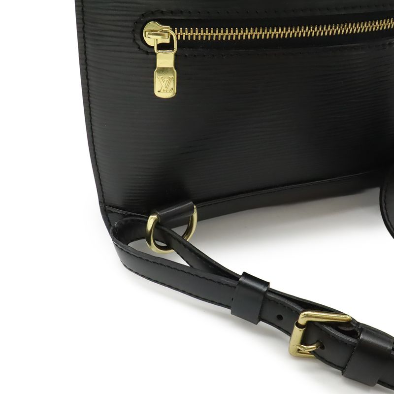 Louis Vuitton Epi Mabillon Backpack Shoulder Bag Leather Noir Black
