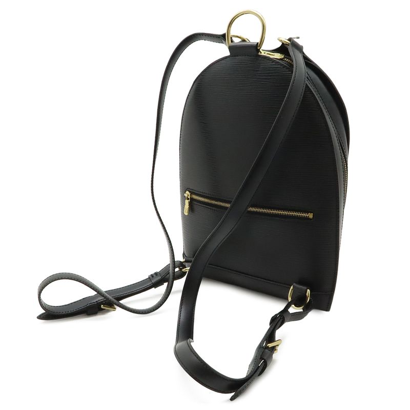 Louis Vuitton Epi Mabillon Backpack Shoulder Bag Leather Noir Black