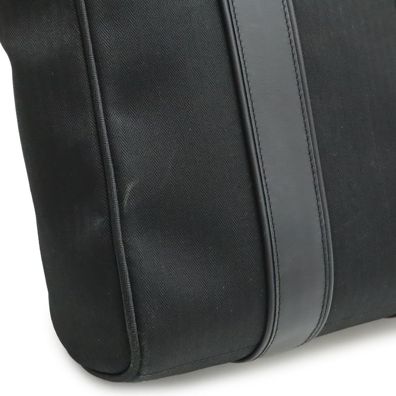 Hermes Acapulco Sac a Dos Backpack 2-Way Tote Toilet Blanc Leather Black Silver
