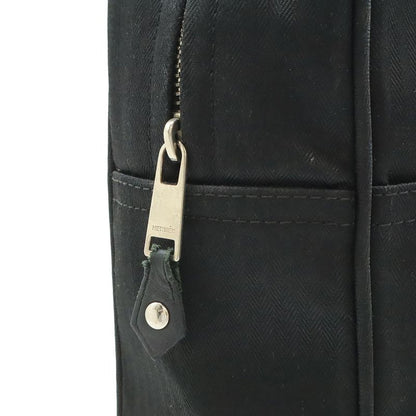 Hermes Acapulco Sac a Dos Backpack 2-Way Tote Toilet Blanc Leather Black Silver