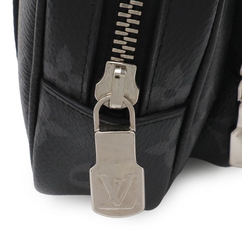 Louis Vuitton Monogram Eclipse Outdoor Pochette Shoulder Bag Crossbody Waist