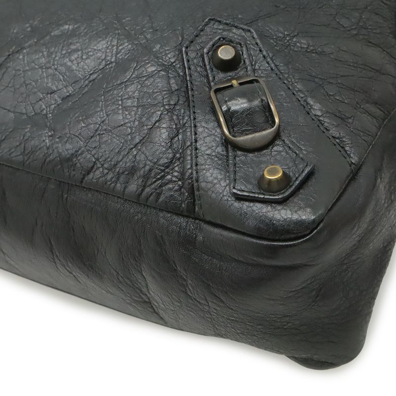 Balenciaga the Town Tote 2-Way Shoulder Bag Leather Black Mila Out of Stock