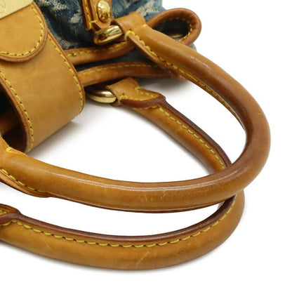 Louis Vuitton Monogram Denim Pleaty Mini Bag Blue