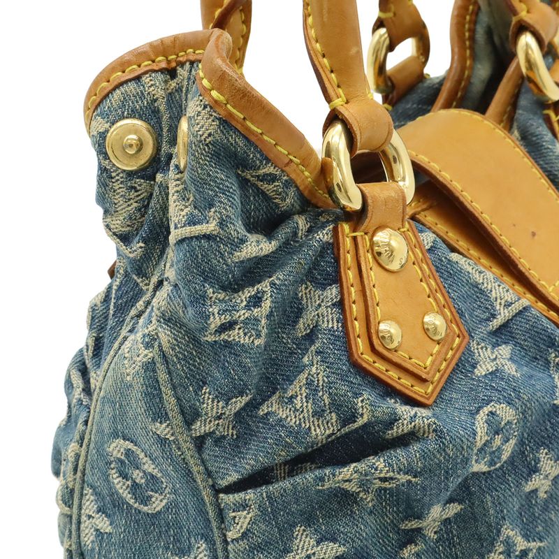 Louis Vuitton Monogram Denim Pleaty Mini Bag Blue