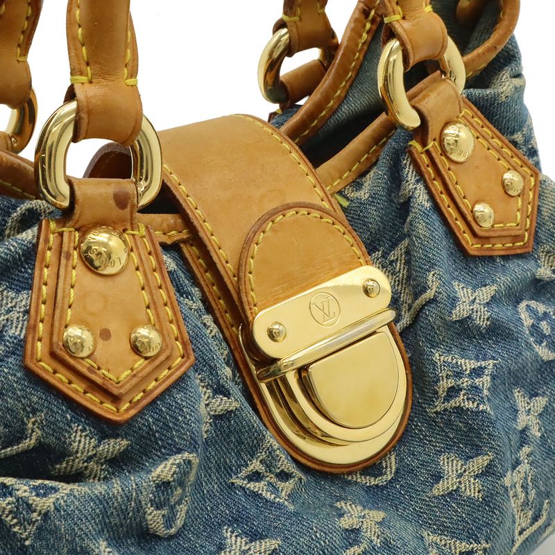 Louis Vuitton Monogram Denim Pleaty Mini Bag Blue