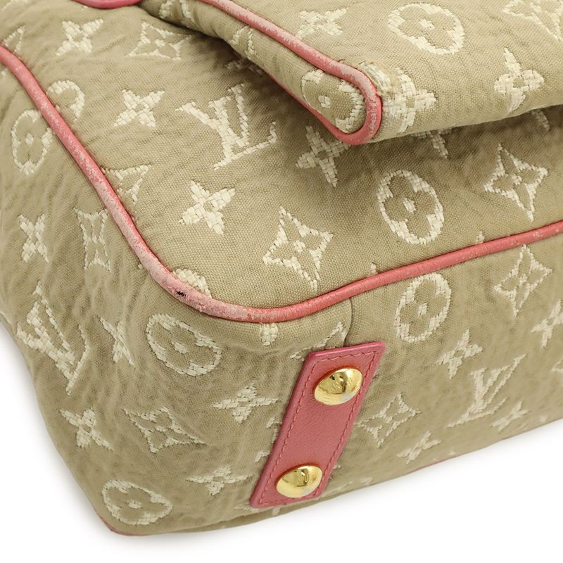 Louis Vuitton Monogram Sabia Caba MM Tote Beige Rose Pink Gold