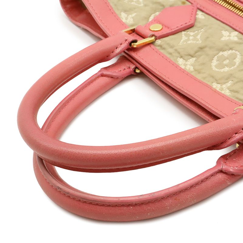 Louis Vuitton Monogram Sabia Caba MM Tote Beige Rose Pink Gold