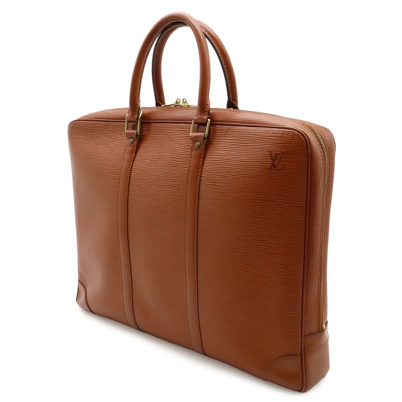 Louis Vuitton Epi Porte Document Voyage Purse Business Briefcase Kenya Brown