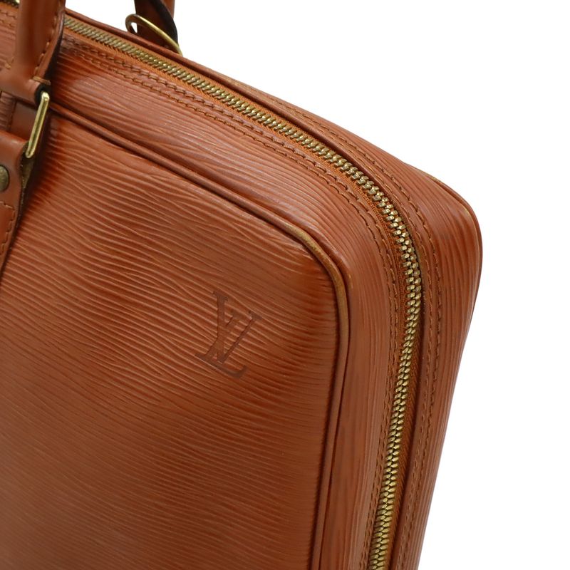 Louis Vuitton Epi Porte Document Voyage Purse Business Briefcase Kenya Brown
