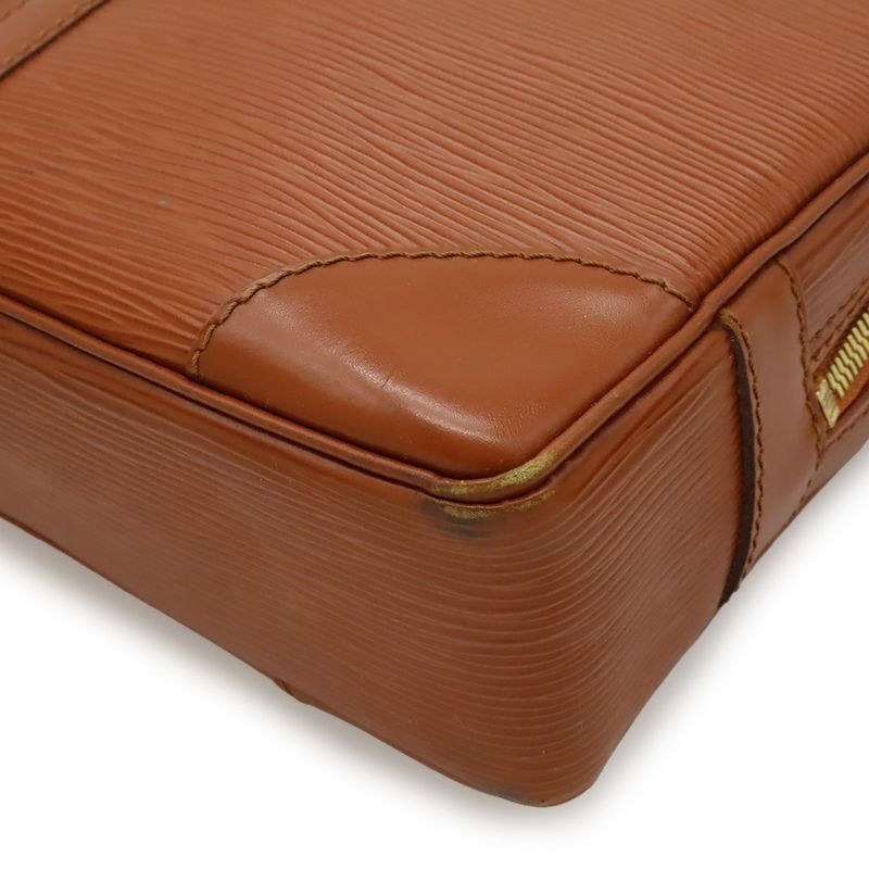 Louis Vuitton Epi Porte Document Voyage Purse Business Briefcase Kenya Brown