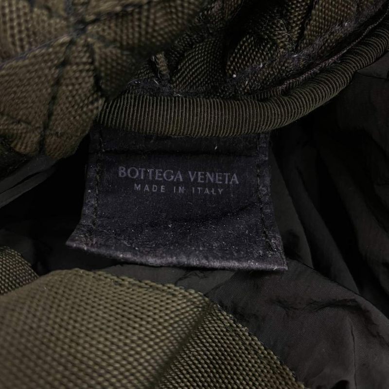 Bottega Veneta Webbing Camping Tote Hand Intrecciato Logo Khaki