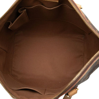 Louis Vuitton Monogram Palermo PM 2-Way Shoulder Bag Brown Leather