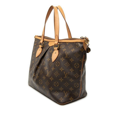 Louis Vuitton Monogram Palermo PM 2-Way Shoulder Bag Brown Leather