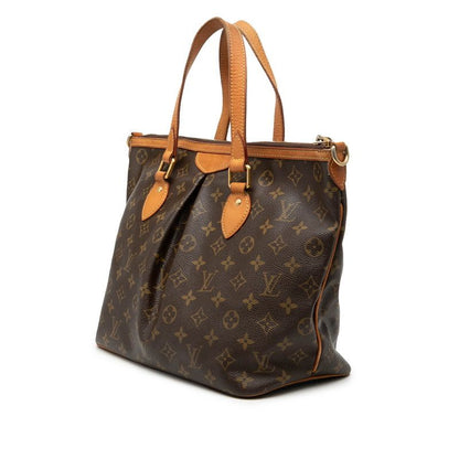 Louis Vuitton Monogram Palermo PM 2-Way Shoulder Bag Brown Leather