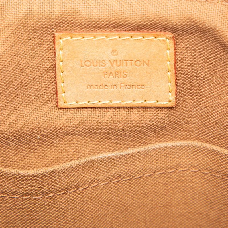 Louis Vuitton Monogram Palermo PM 2-Way Shoulder Bag Brown Leather