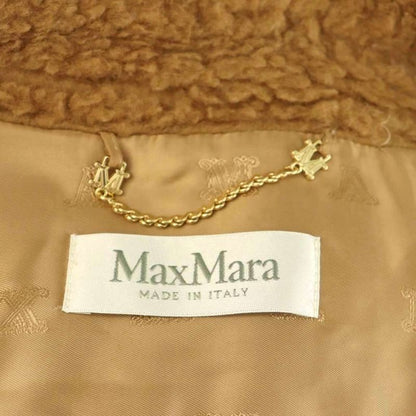 Max Mara Silver Tag New Above Teddy Bear Cape Coat ML Brown