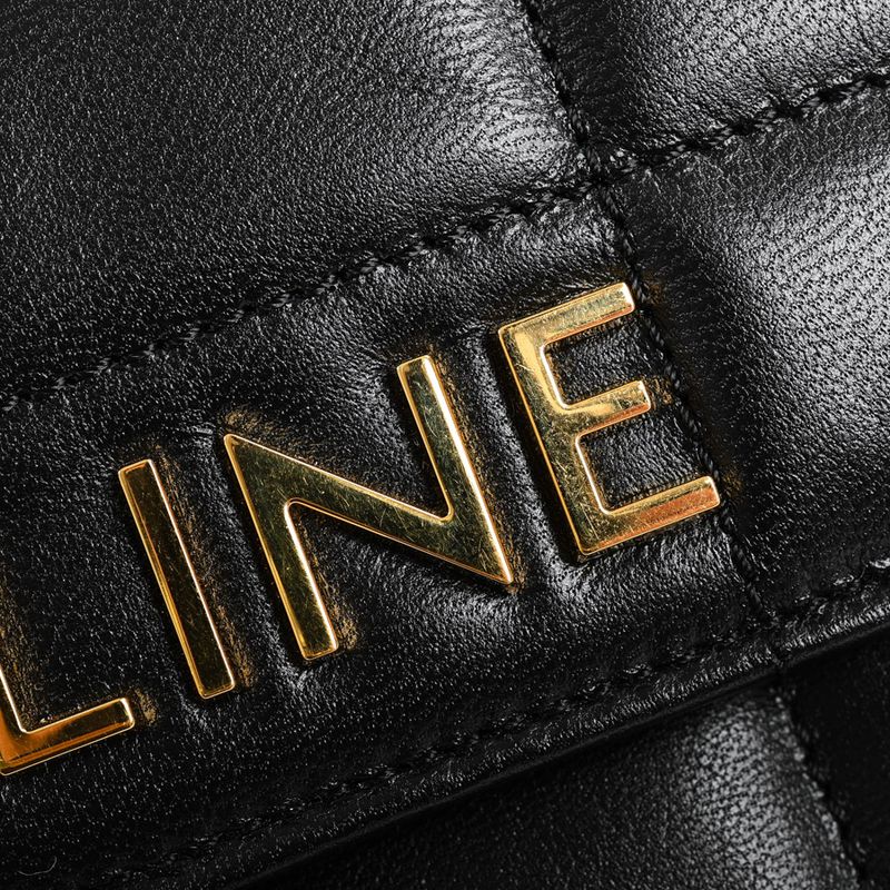 Celine Shoulder Bag Matelasse Monochrome