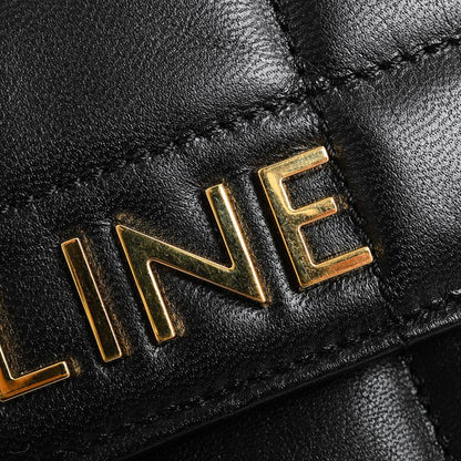 Celine Shoulder Bag Matelasse Monochrome
