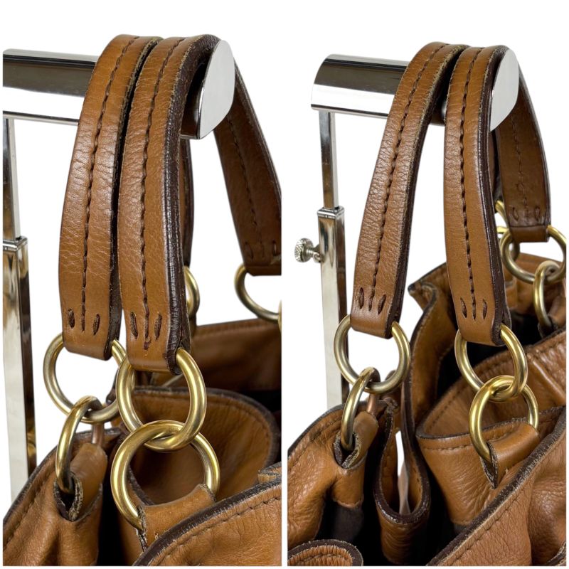 Miu Miu Miu Belted Tote Brown Leather Adventure