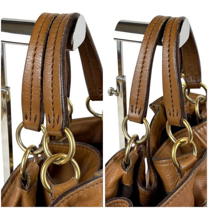 Miu Miu Miu Belted Tote Brown Leather Adventure