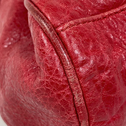 Balenciaga Mini Twig 2-Way Shoulder Bag Leather Red