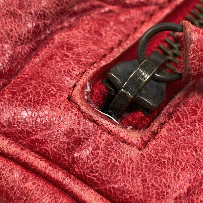 Balenciaga Mini Twig 2-Way Shoulder Bag Leather Red