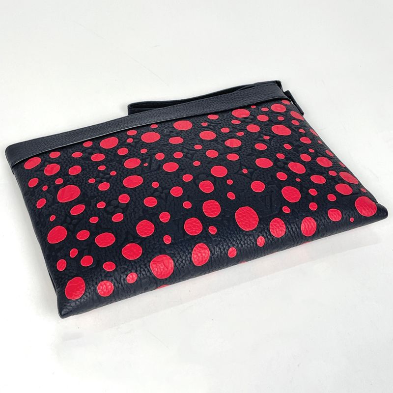 Louis Vuitton LV YK Pochette to Go Yayoi Kusama Infinity Dot Second Bag Leather