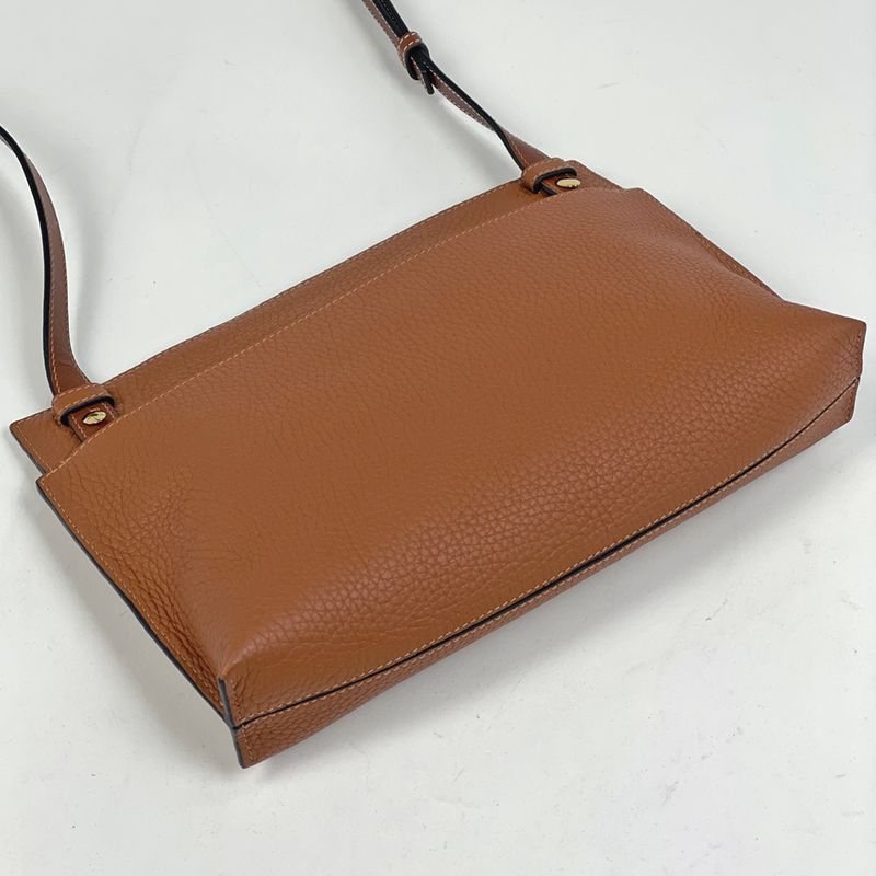Loewe Anagram Shoulder Bag Crossbody Leather Brown