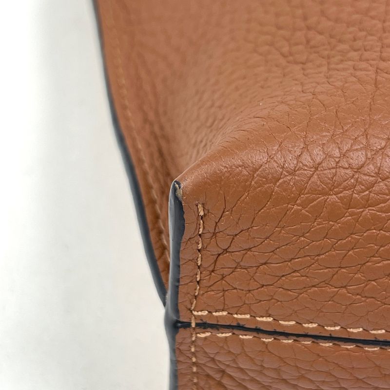 Loewe Anagram Shoulder Bag Crossbody Leather Brown
