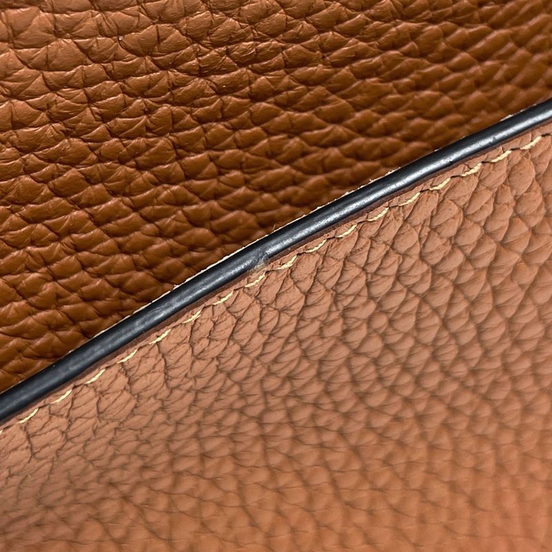 Loewe Anagram Shoulder Bag Crossbody Leather Brown