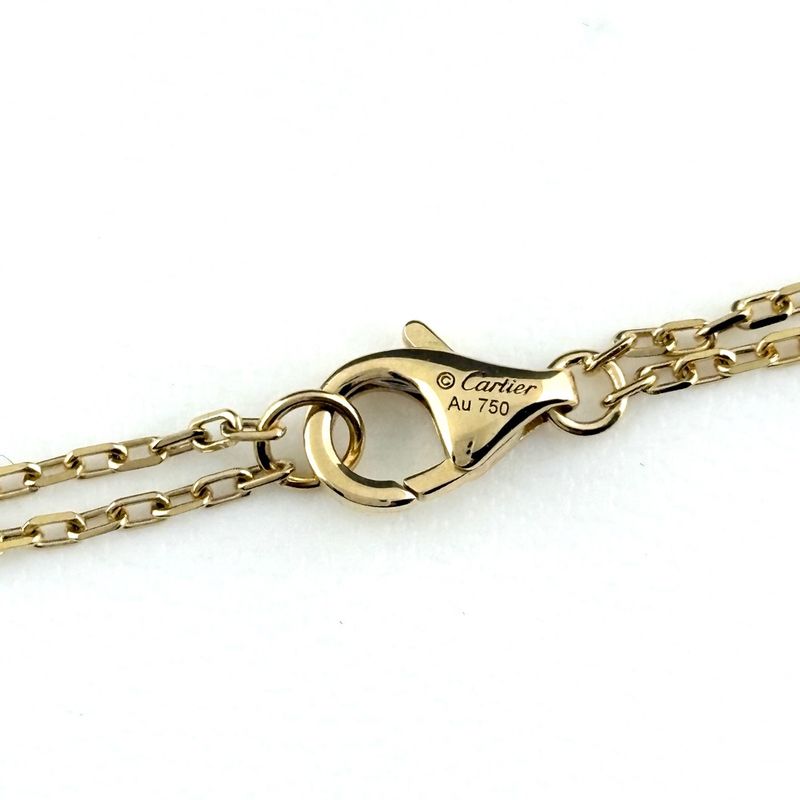 Cartier Love Circle Bracelet YG Yellow Gold 2 Row 750 Diamond