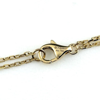 Cartier Love Circle Bracelet YG Yellow Gold 2 Row 750 Diamond
