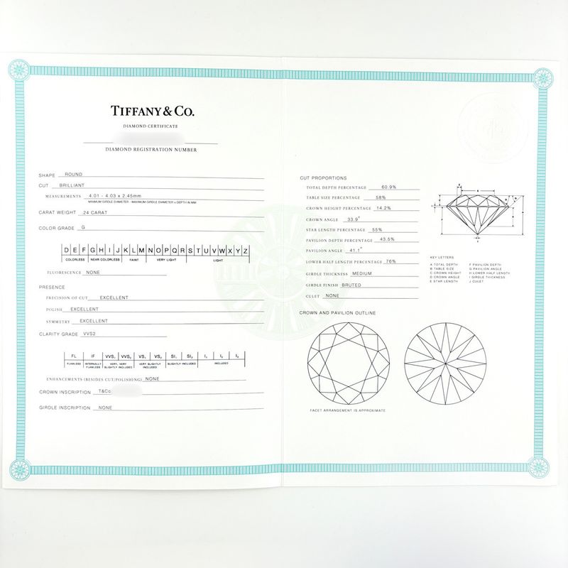 Tiffany & Co Solitaire le Ring Platinum Diamond