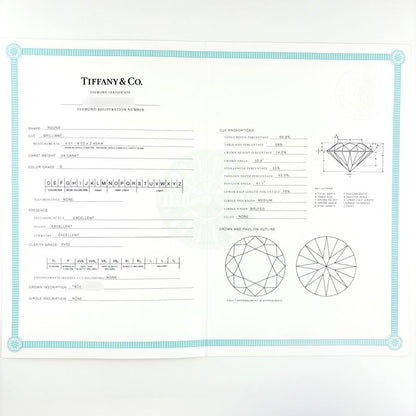 Tiffany & Co Solitaire le Ring Platinum Diamond