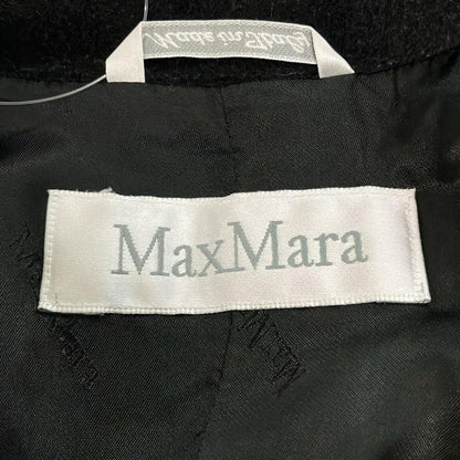 Max Mara Coat 38 S Black Long Sleeve Autumn Winter