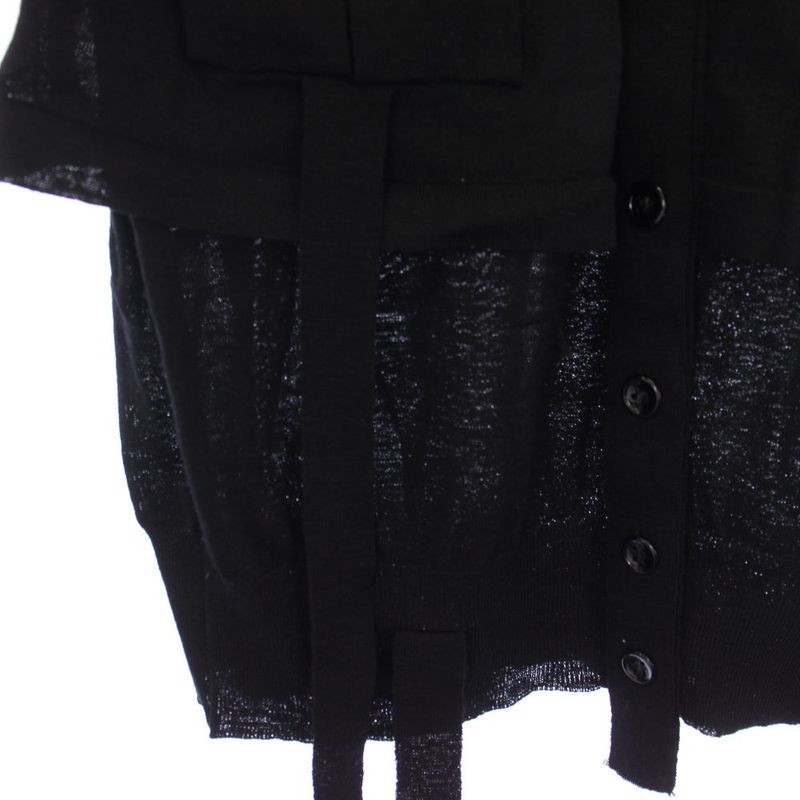 Saint Laurent Yves Knit Skirt Knee Length Deformed