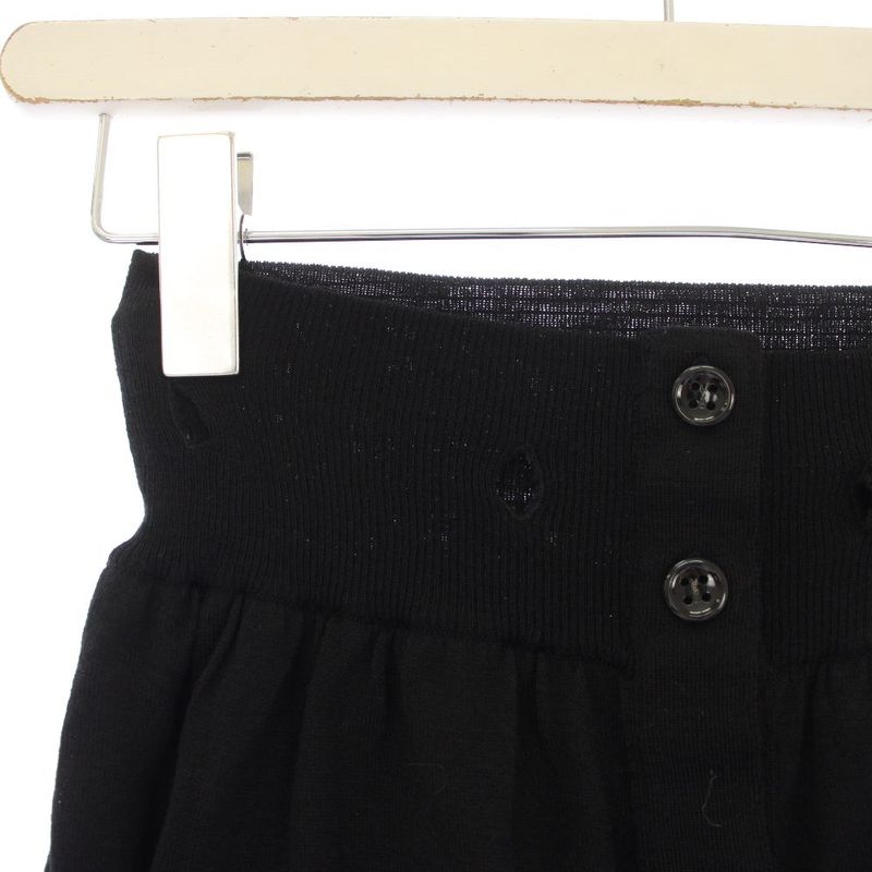 Saint Laurent Yves Knit Skirt Knee Length Deformed