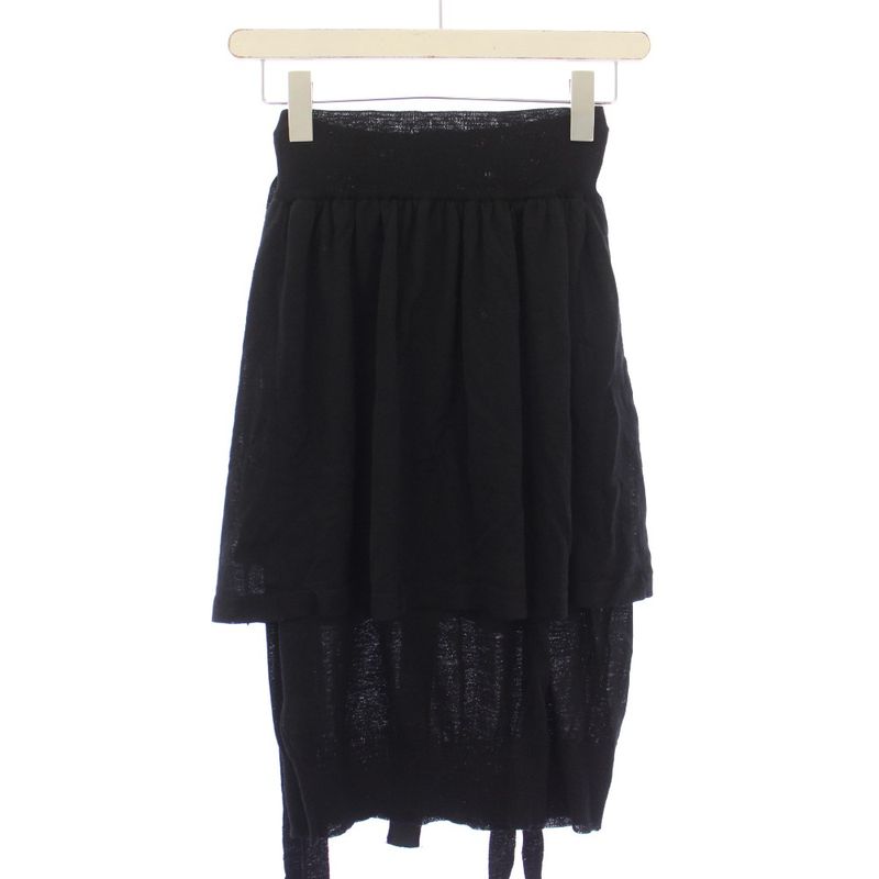 Saint Laurent Yves Knit Skirt Knee Length Deformed