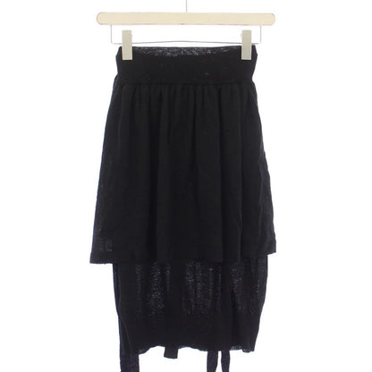 Saint Laurent Yves Knit Skirt Knee Length Deformed