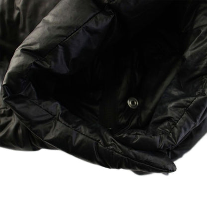Prada Re-Nylon Cropped Down Jacket 2-Way Stand Collar 36 Black