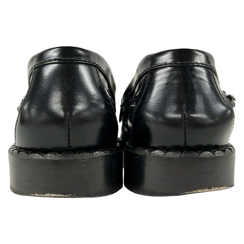 Prada Loafers 36.5 Black Moccasins Leather