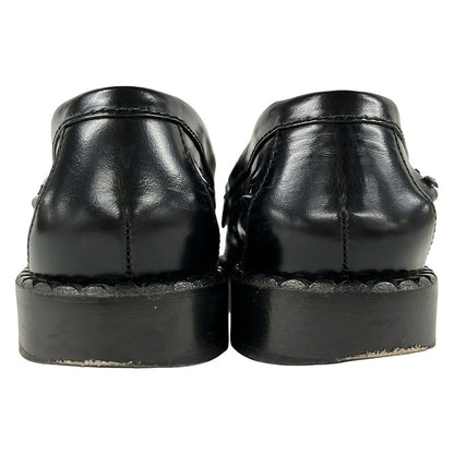 Prada Loafers 36.5 Black Moccasins Leather