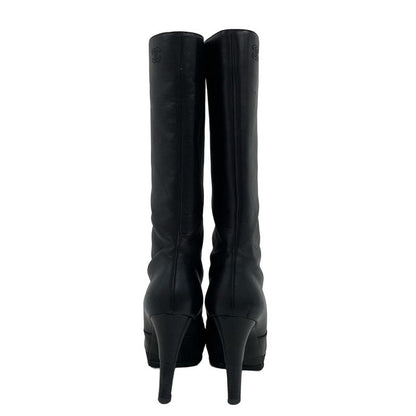 Chanel Boots 36 C Black CC Logo Lambskin