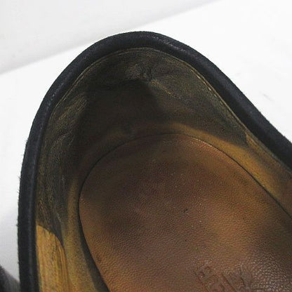 Hermes Loafer Gold 35.5 Black Suede