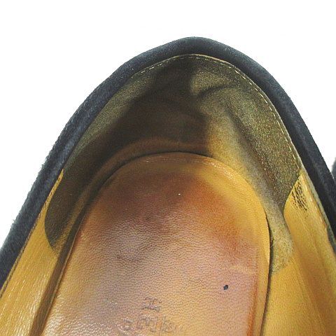 Hermes Loafer Gold 35.5 Black Suede