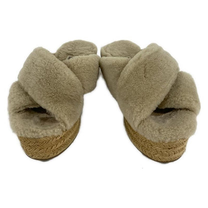 Miu Miu Sandals 36.5 Beige Platform