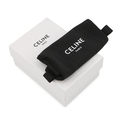 Celine Card Case with Flap Holder 16 Seeds Calf Leather White
